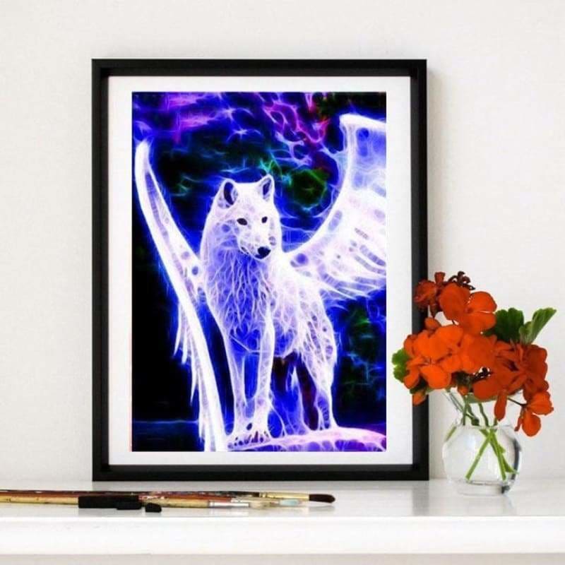 Full Drill - 5D DIY Diamond Painting Kits Fantasy Dream Wolf