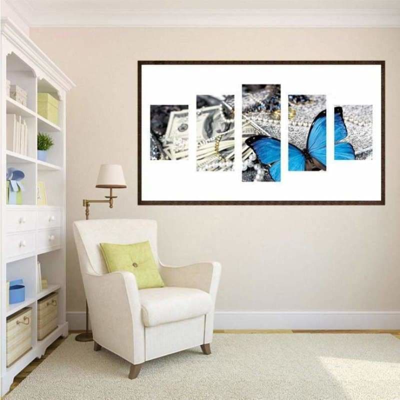 Full Drill - 5D DIY Diamond Painting Kits Multi Panel Blue