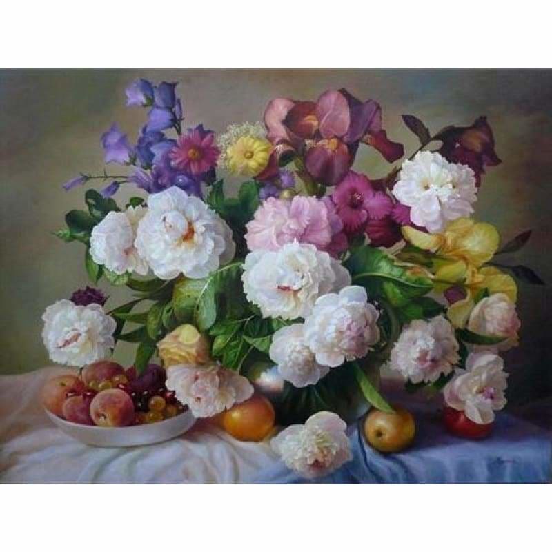 Full Drill - 5D DIY Diamond Painting Kits Peony Flowers on