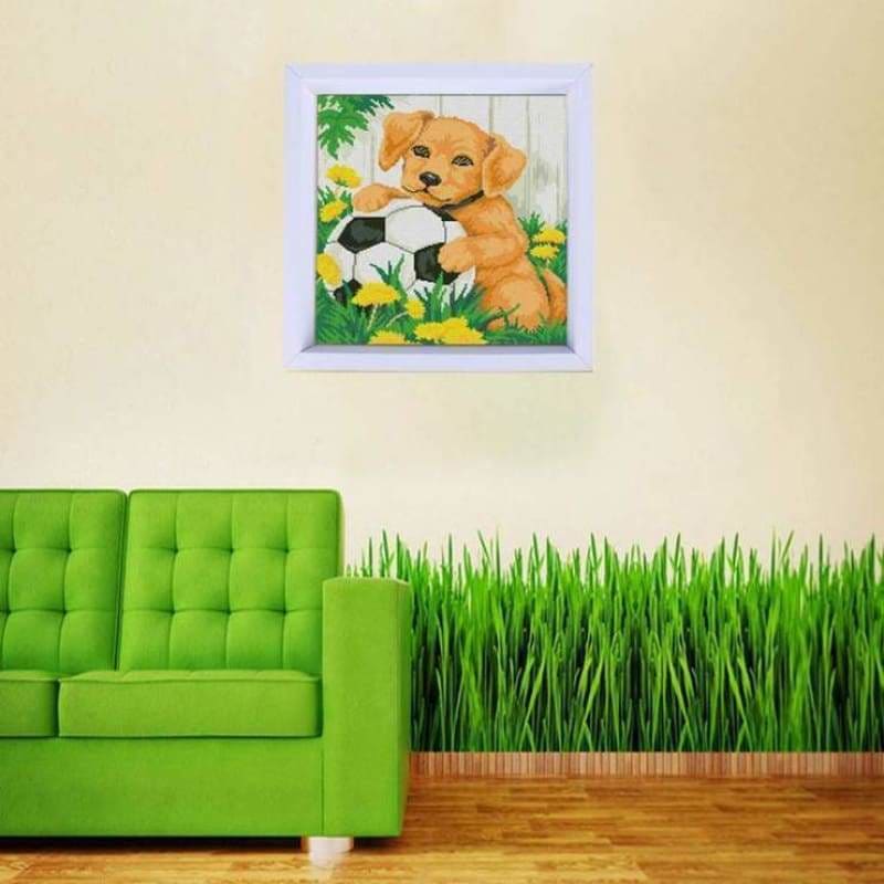 Full Drill - 5D DIY Diamond Painting Kits Pet Dog Football