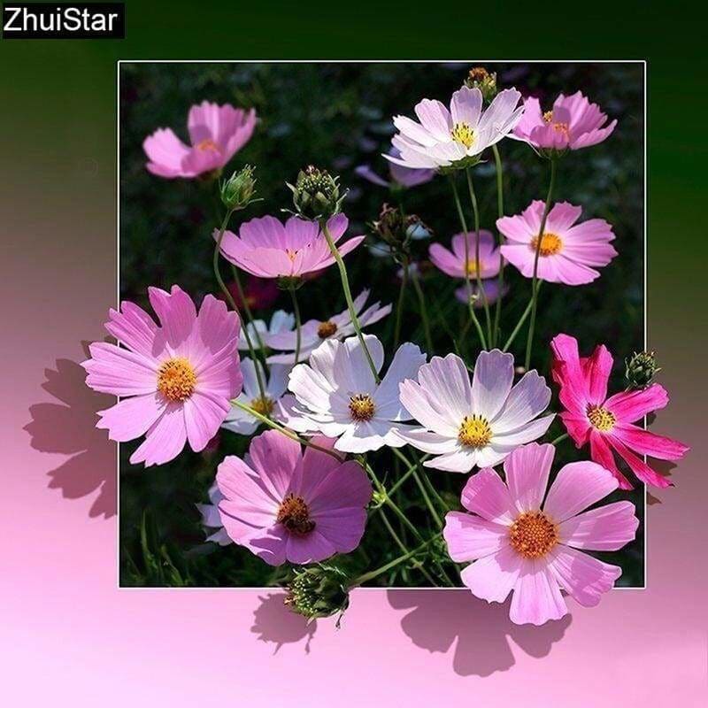 Full Drill - 5D DIY Diamond Painting Kits Pink and White