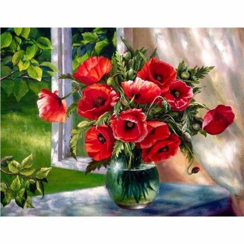 Full Drill - 5D DIY Diamond Painting Kits Popular Red