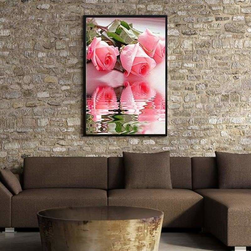 Full Drill - 5D DIY Diamond Painting Kits Pretty Pink Roses