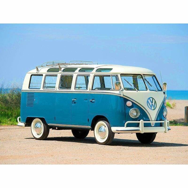 Full Drill - 5D DIY Diamond Painting Kits Seaside Bus