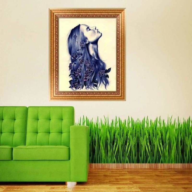 Full Drill - 5D DIY Diamond Painting Kits Sexy Girl Flower