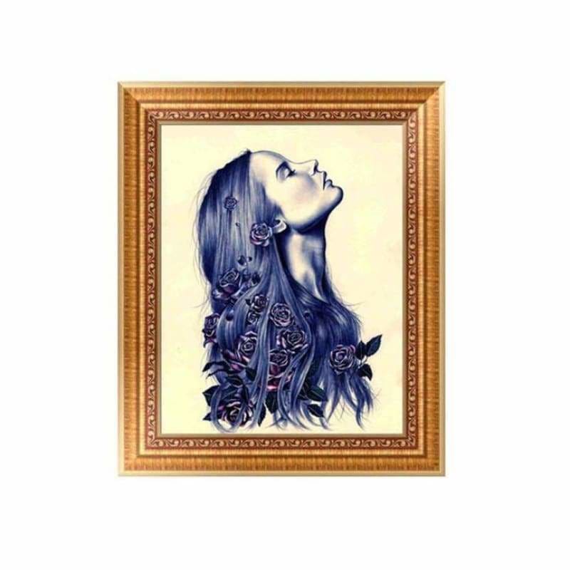 Full Drill - 5D DIY Diamond Painting Kits Sexy Girl Flower