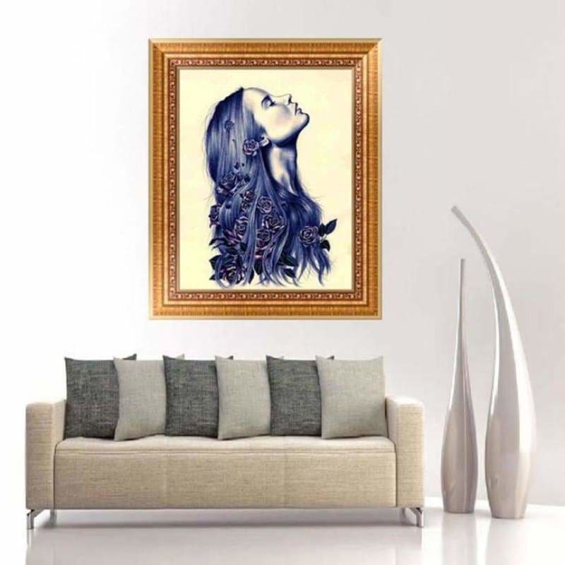 Full Drill - 5D DIY Diamond Painting Kits Sexy Girl Flower