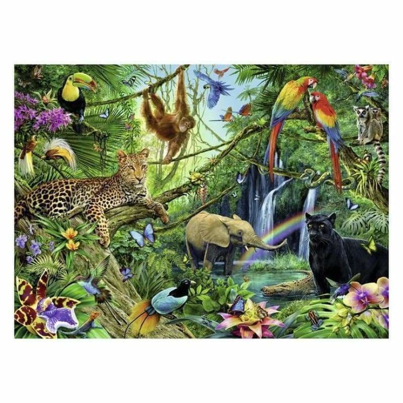 Full Drill - 5D DIY Diamond Painting Kits Special Safari