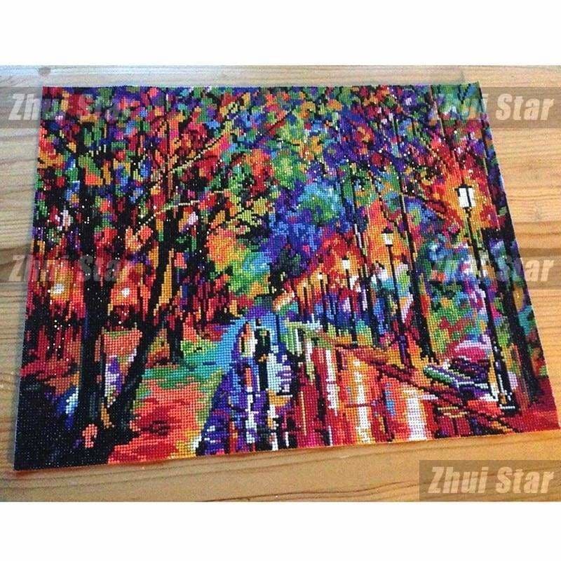 Full Drill - 5D DIY Diamond Painting Kits Street After Rain