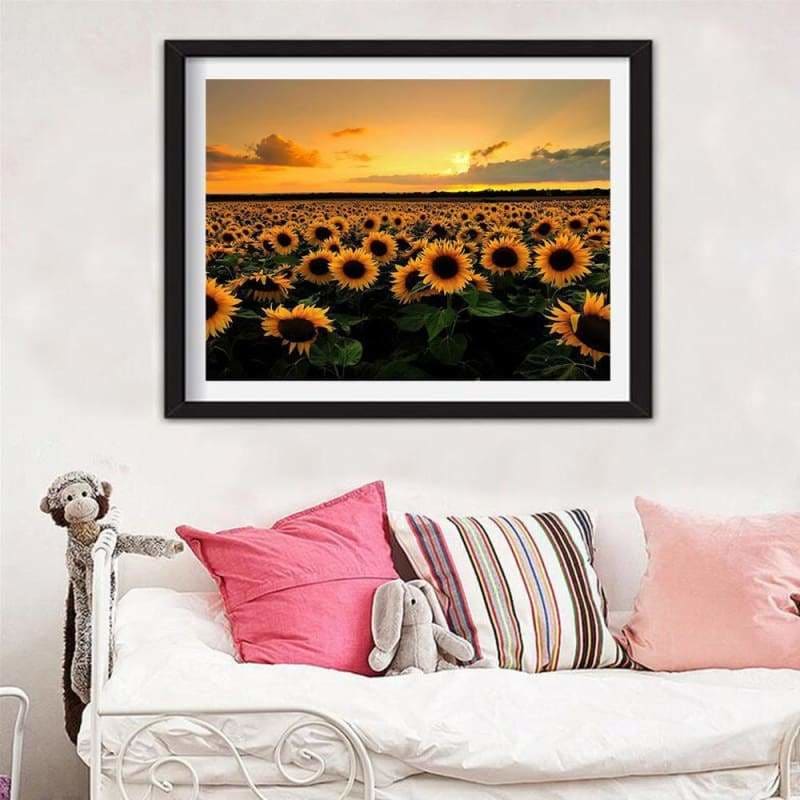 Full Drill - 5D DIY Diamond Painting Kits Sunset Plant