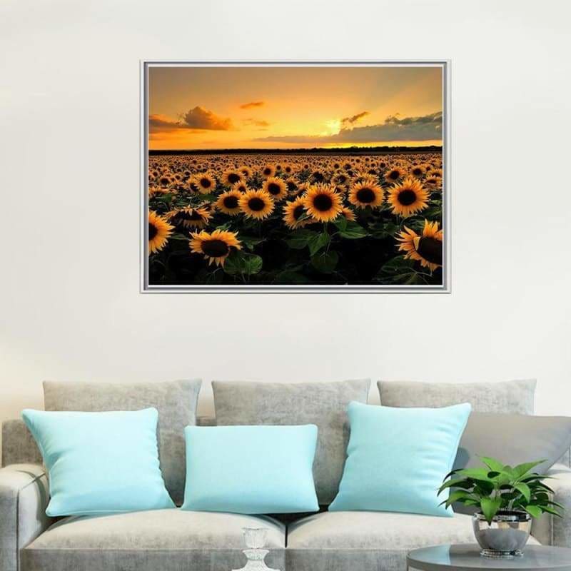 Full Drill - 5D DIY Diamond Painting Kits Sunset Plant