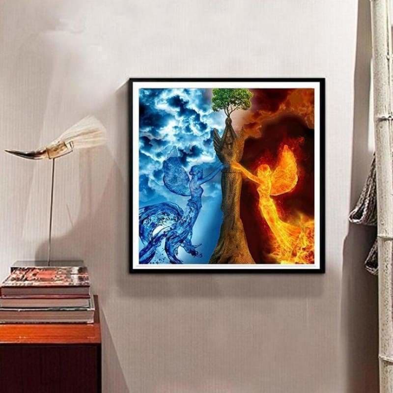 Full Drill - 5D DIY Diamond Painting Kits Water and Fire