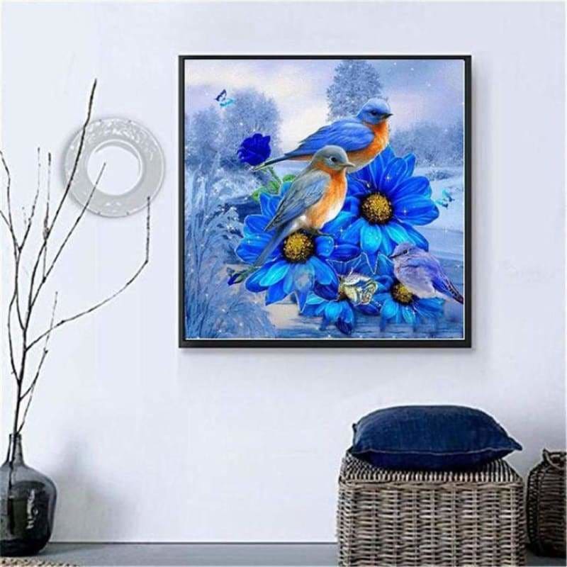 Full Drill - 5D DIY Diamond Painting Kits Winter Birds On