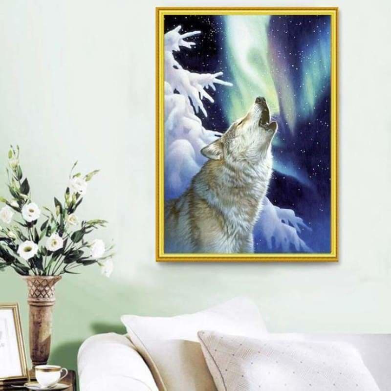 Full Drill - 5D DIY Diamond Painting Kits Winter Dream Wolf