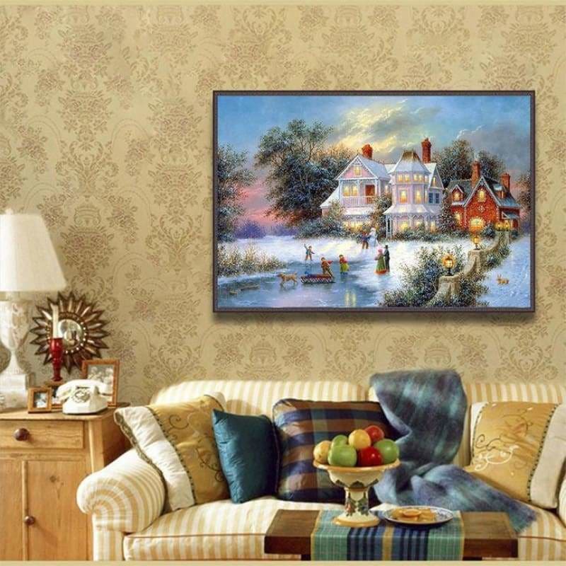 Full Drill - 5D DIY Diamond Painting Kits Winter Landscape