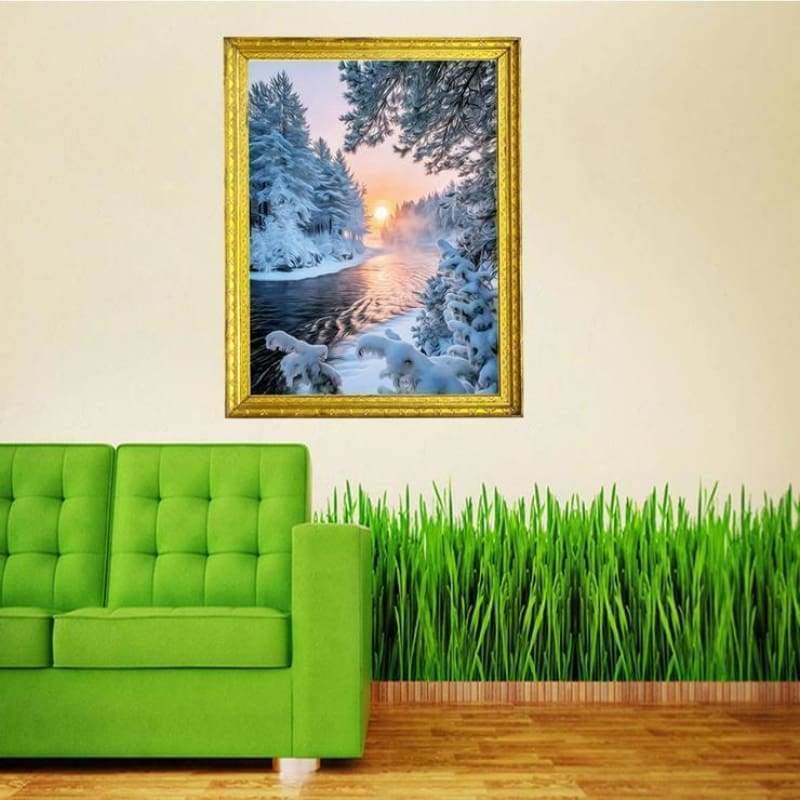 Full Drill - 5D DIY Diamond Painting Kits Winter Tranquil