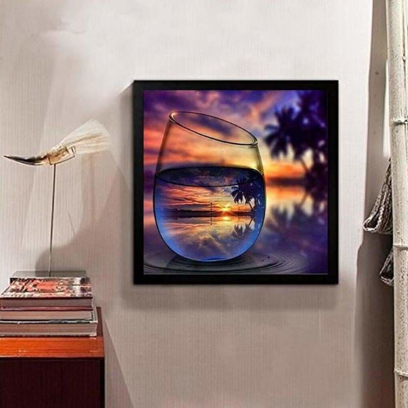 Full Drill - 5D DIY Diamond Painting Kits World In Glass