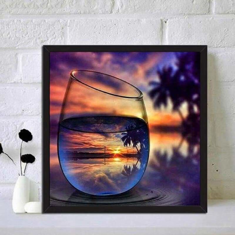 Full Drill - 5D DIY Diamond Painting Kits World In Glass