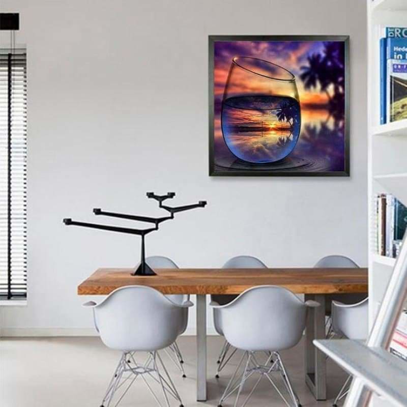Full Drill - 5D DIY Diamond Painting Kits World In Glass
