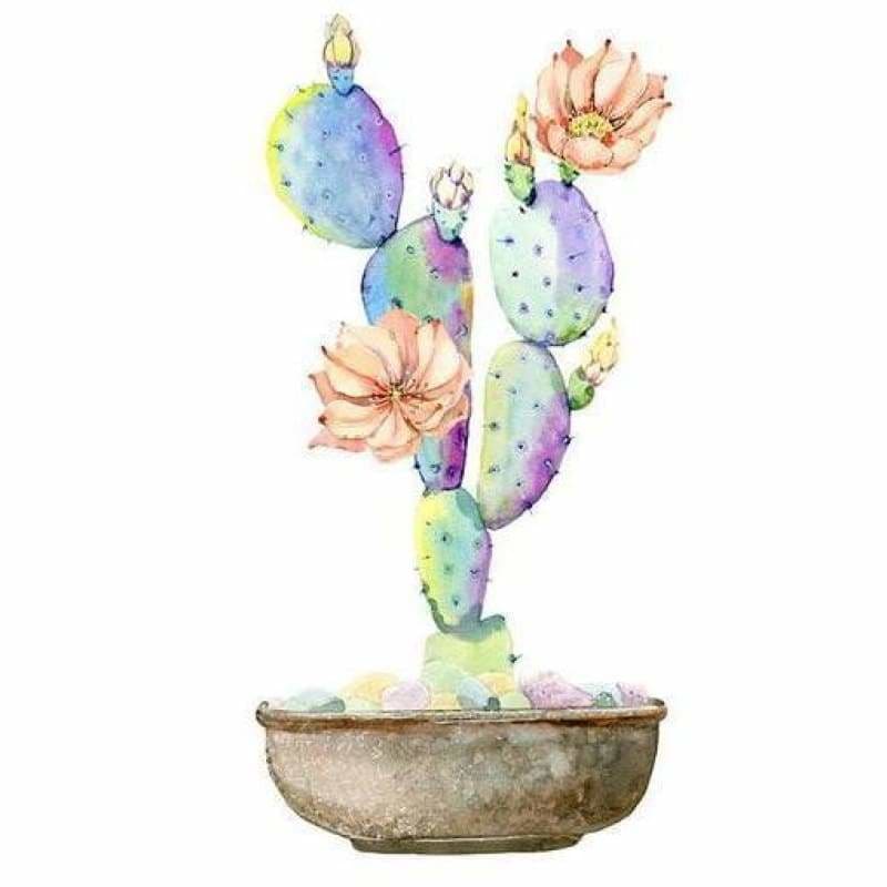 Full Square Drill Plant Cactus Full Drill - 5D Diy Diamond