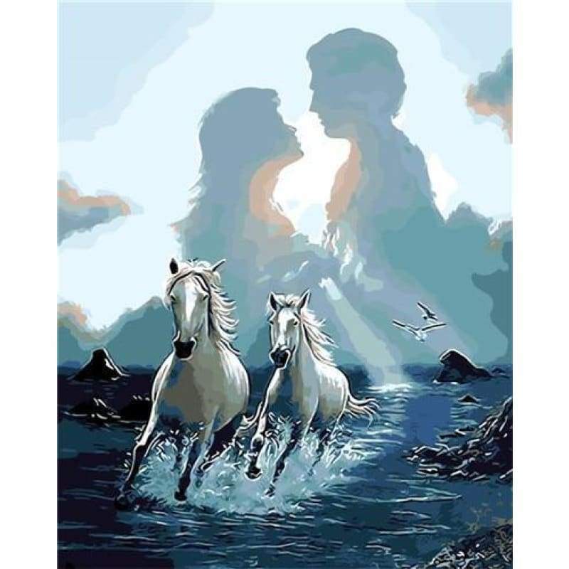 Horse Diy Paint By Numbers Kits PBN95652 - NEEDLEWORK KITS