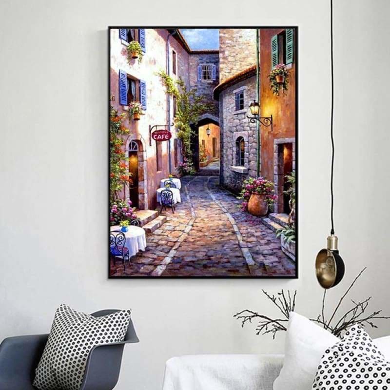 Hot Sale Landscape Street Wall Decor Full Drill - 5D Diy