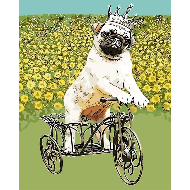 King Dog Diy Paint By Numbers Kits WM-528 - NEEDLEWORK KITS