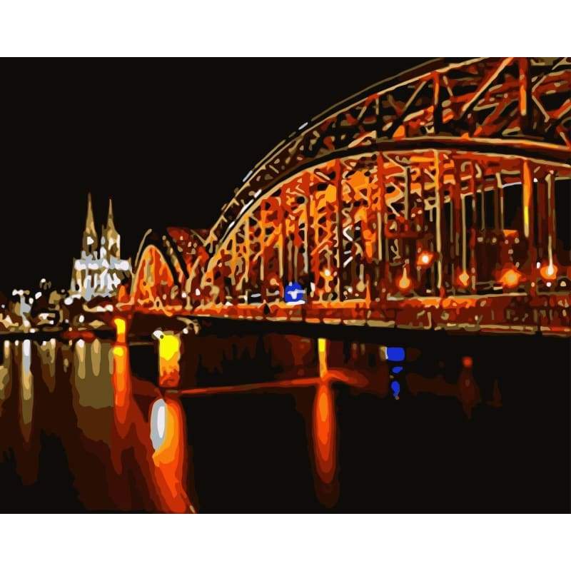 Landscape Bridge Diy Paint By Numbers Kits WM-267 - NEEDLEWORK KITS