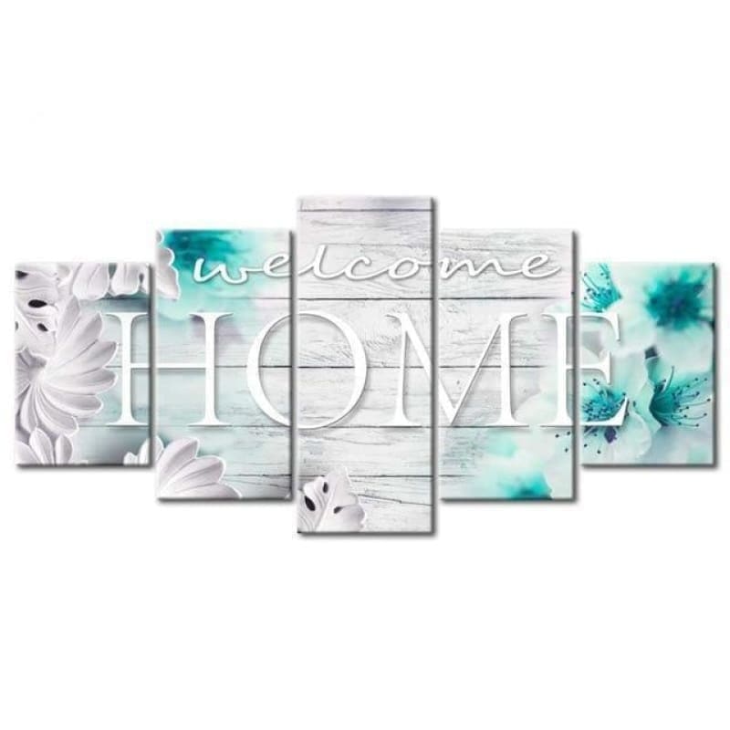 Large Sizer 5pcs Sweet Home Multi Panel Full Drill - 5D Diy