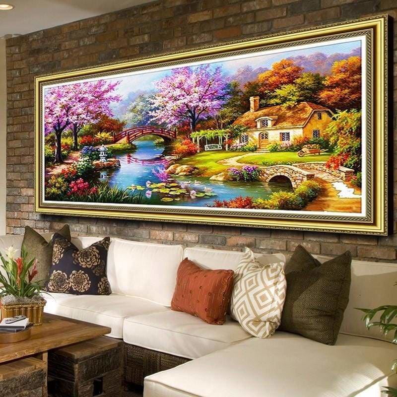 Large Sizes Wall Decor Landscape Nature Full Drill - 5D Diy