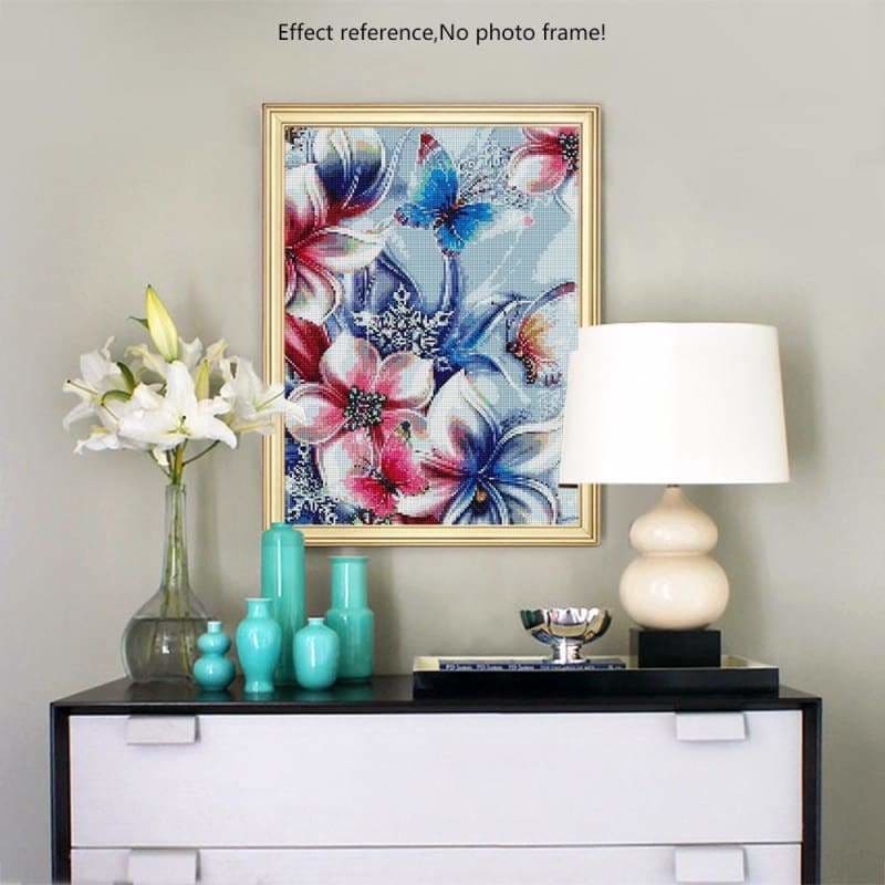 Modern Art Flower Butterfly Full Drill - 5D Diy Diamond