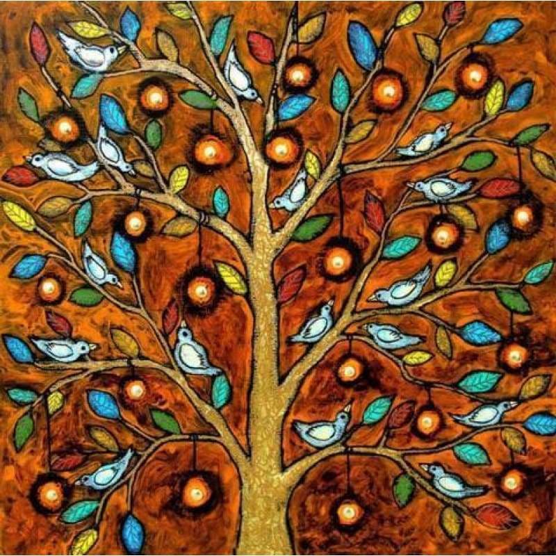 Modern Art Wall Decor Tree Pattern Full Drill - 5D Diy