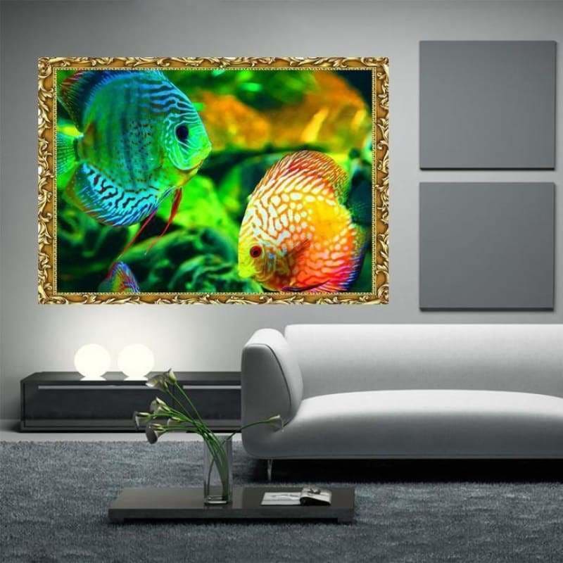 Mosaic Fish Picture Diy Full Drill - 5D Diamond Painting