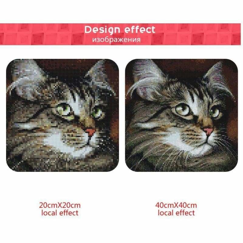 New Hot Sale Cheap Popular Cat Full Drill - 5D Diy Diamond