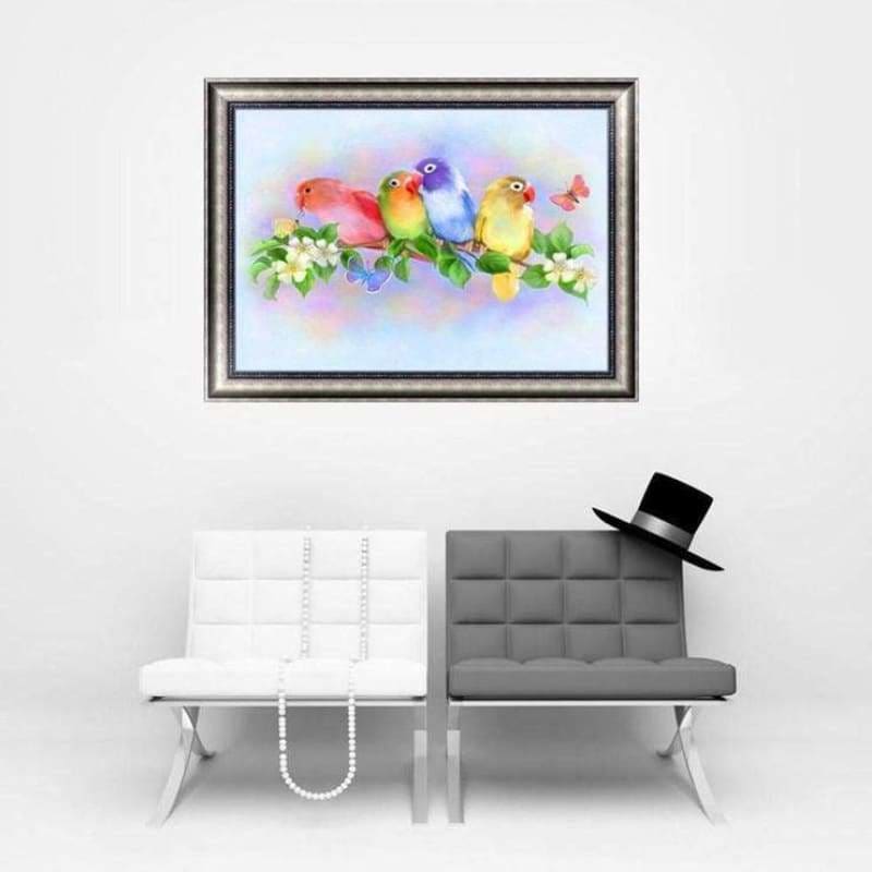 New Hot Sale Colorful Love Bird Full Drill - 5D Diy Diamond