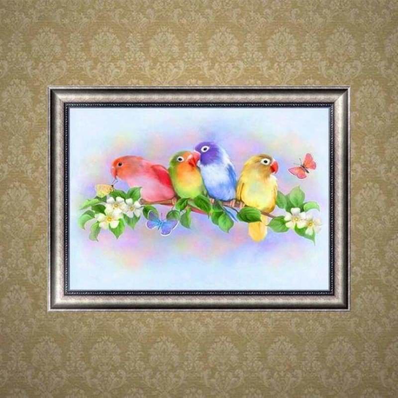 New Hot Sale Colorful Love Bird Full Drill - 5D Diy Diamond