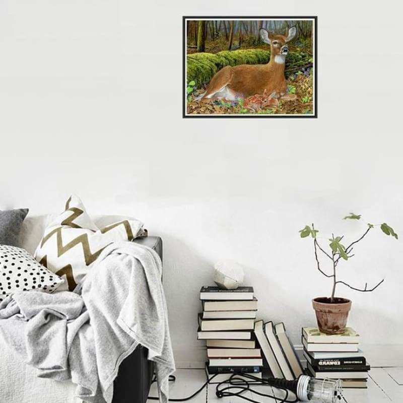 New Hot Sale Cute Deer Wall Decor Full Drill - 5D Diy