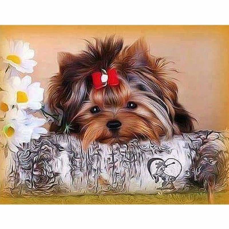 New Hot Sale Cute Dog Picture Full Drill - 5D Diamond