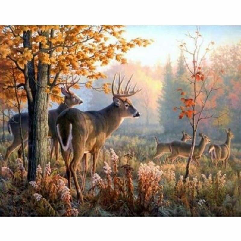 New Hot Sale Deer Wall Decor Full Drill - 5D Diy Diamond