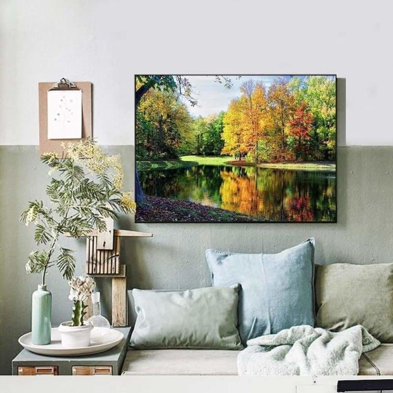 New Hot Sale Lake Forest Landscape Diy Full Drill - 5D