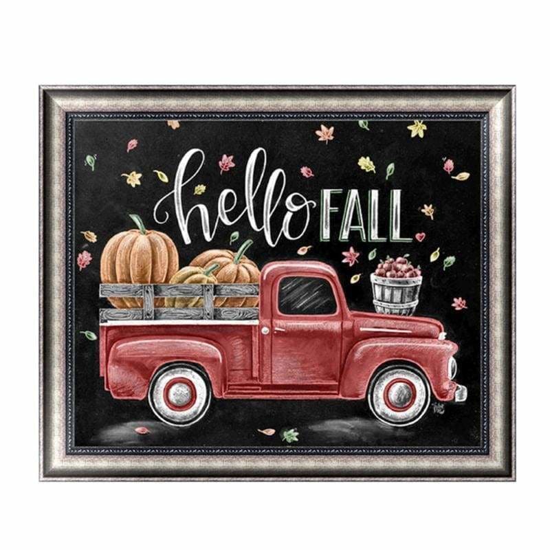 New Hot Sale Red Truck Full Drill - 5D DIY Diamond Painting