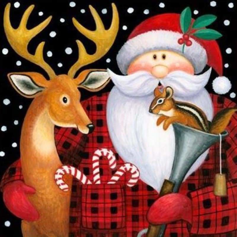 New Hot Sale Santa Claus Reindeer Full Drill - 5D Diy
