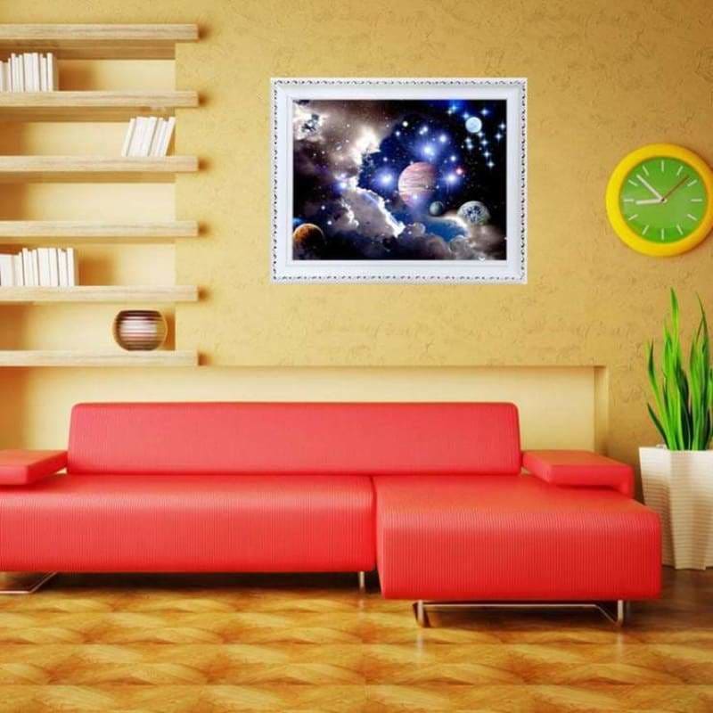 New Hot Sale Space Star Wall Decor Full Drill - 5D Diy
