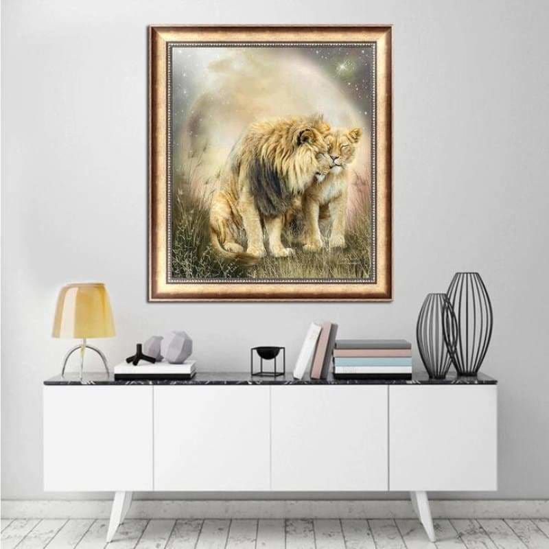New Modern Art Style Lion Pattern Diy Full Drill - 5D Full