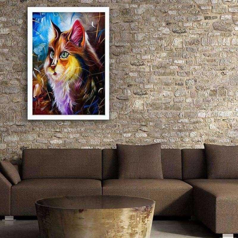 New Oil Painting Style Cat Full Drill - 5D Diy Diamond