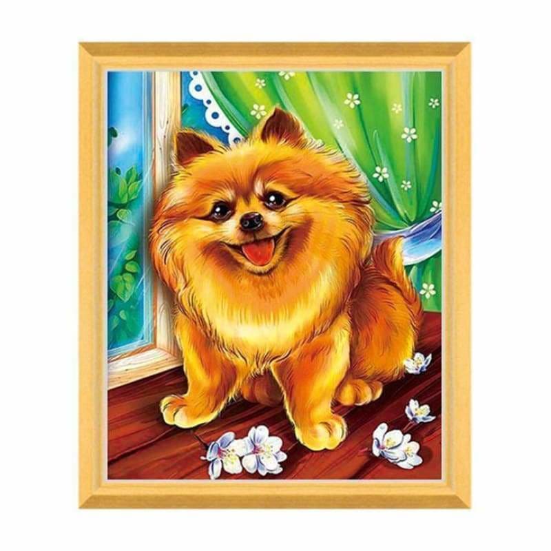 New Oil Painting Style Pet Dog Diy Full Drill - 5D Full