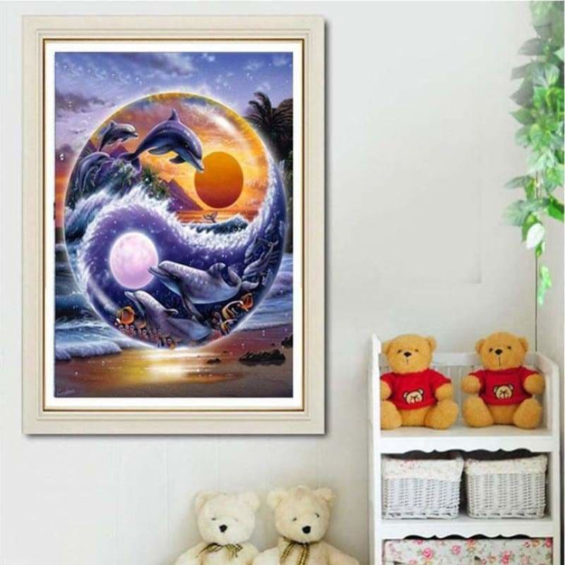New Style Dolphin Full Drill - 5D Diy Diamond Painting Kits