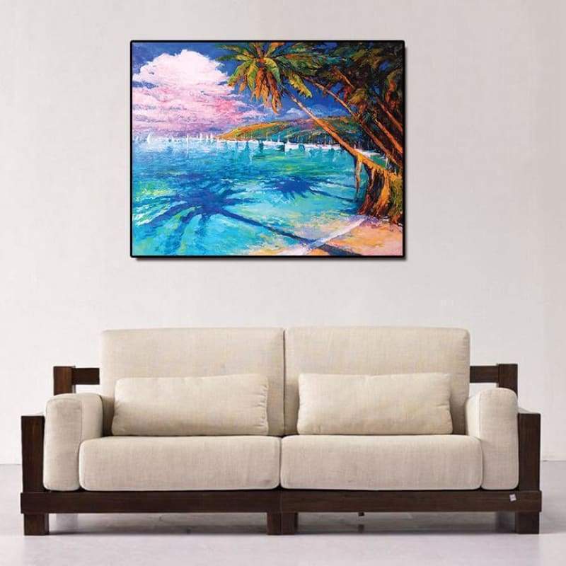 Full Drill - 5D Diamond Painting Kits Beautiful Lake in Summer - NEEDLEWORK KITS