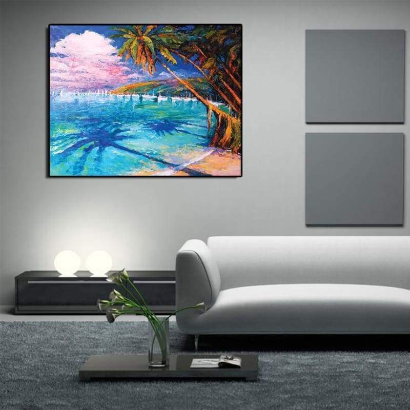 Full Drill - 5D Diamond Painting Kits Beautiful Lake in Summer - NEEDLEWORK KITS