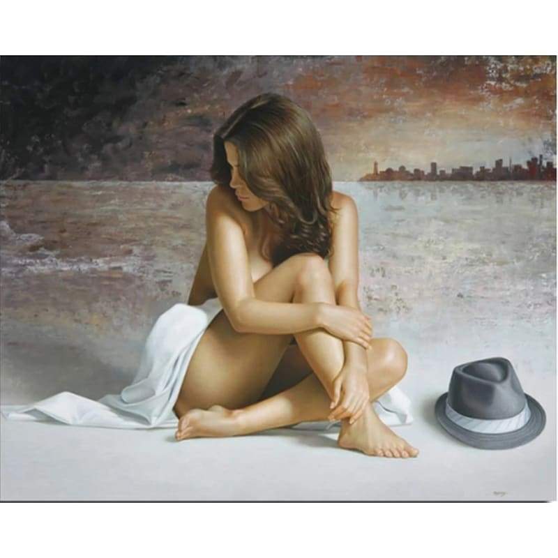 Portrait Woman Diy Paint By Numbers Kits VM90275 ZXQ564-24 - NEEDLEWORK KITS